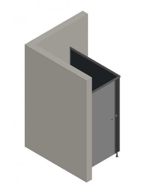 Tek Cubicle WC Kabin (Sol Tarafı Duvar)